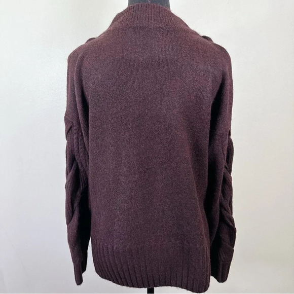 DKNY Braided Long-Sleeve Mock Neck Sweater - Picture 4 of 16